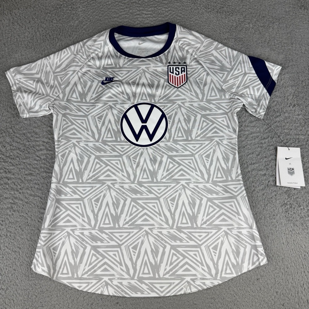 Nike Women USA Nike Dri-FIT  Soccer Jersey White Sz Medium CZ4325-102 FIFA NWT